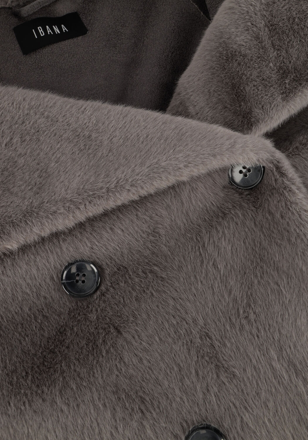 Graue IBANA Fake-Fur-Jack CRISTEL - large