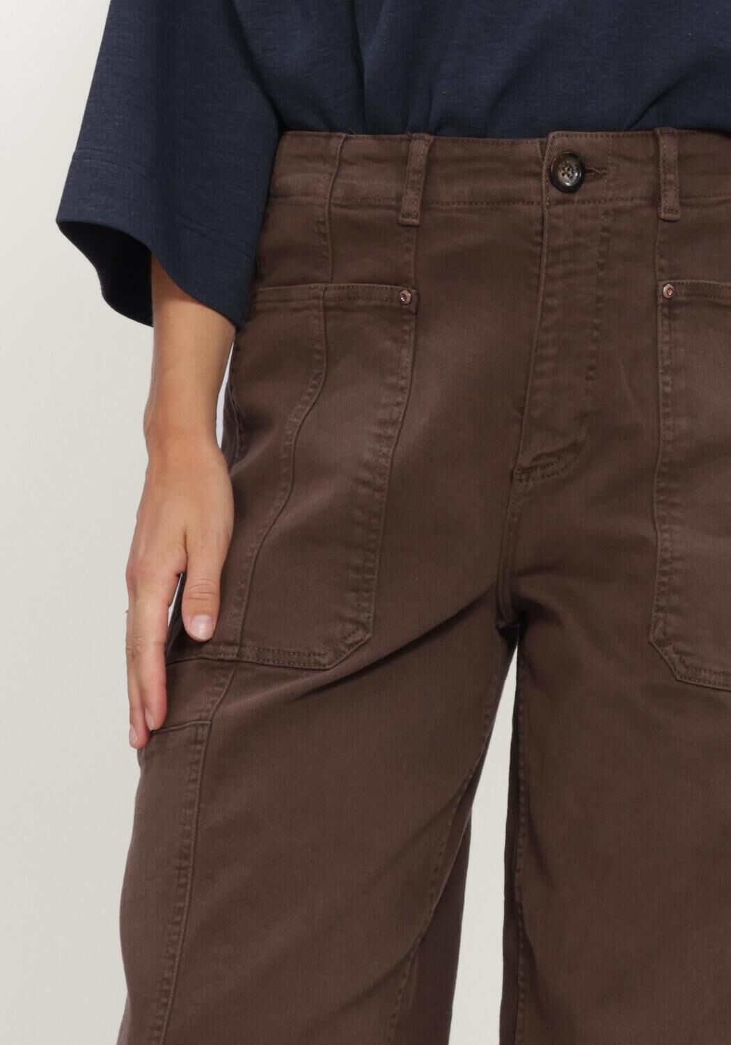 Braune MOS MOSH Hosen MMROSY VIA PANT - large