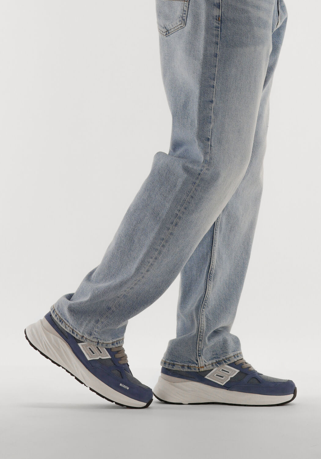 Blaue BLACKSTONE Sneaker Low FLINT MOSS - large