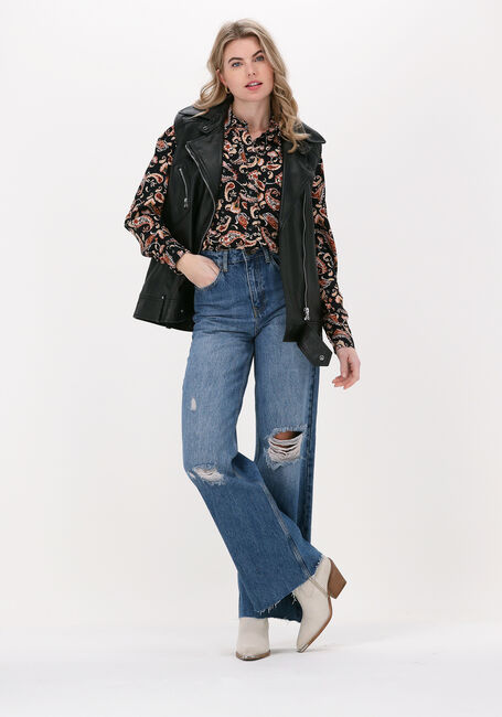 Blaue COLOURFUL REBEL Wide jeans GAIA HIGH RISE WIDE LEG DENIM PANTS - large