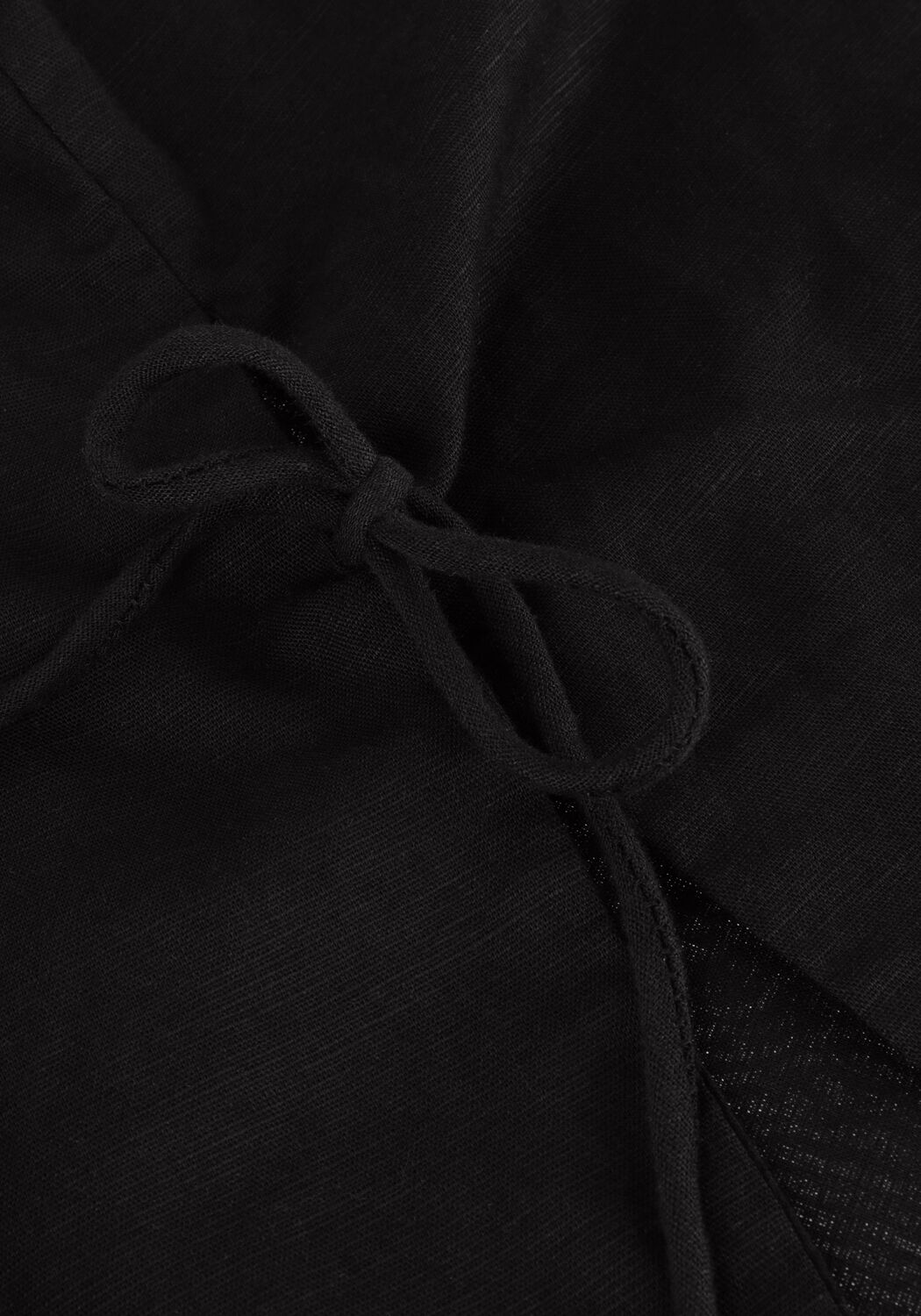 Schwarze NEO NOIR Top SVETLANA LINEN TOP - large