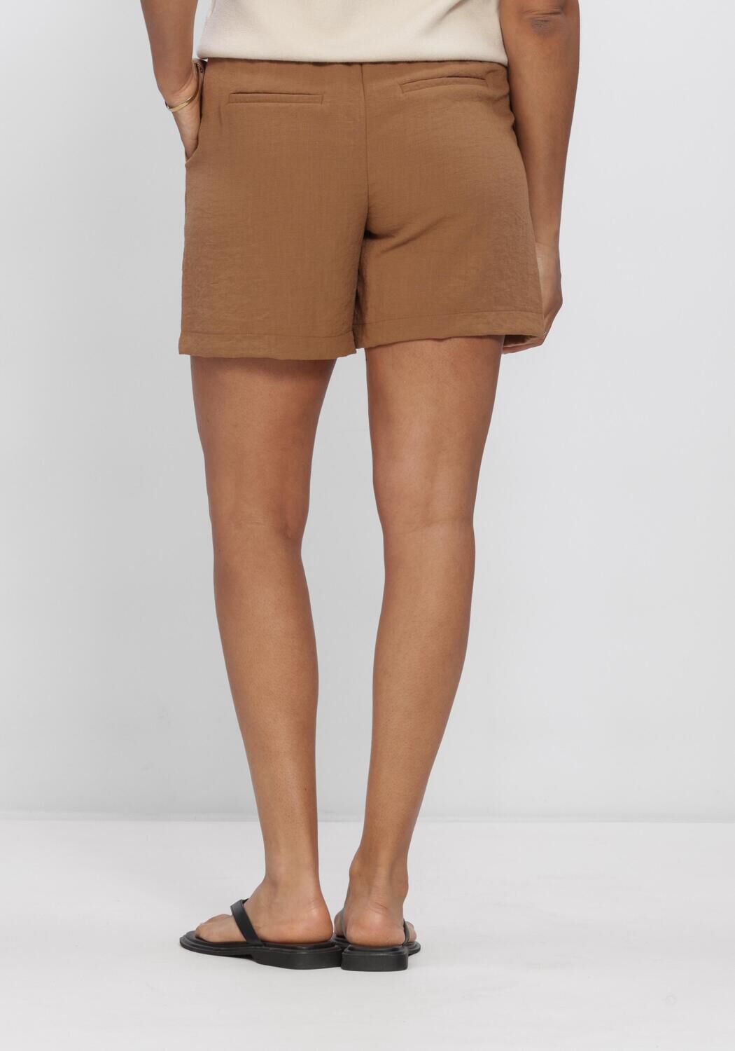Braune OBJECT Kurze Hose OBJRINI LISA MW RE SHORTS 145 ND - large