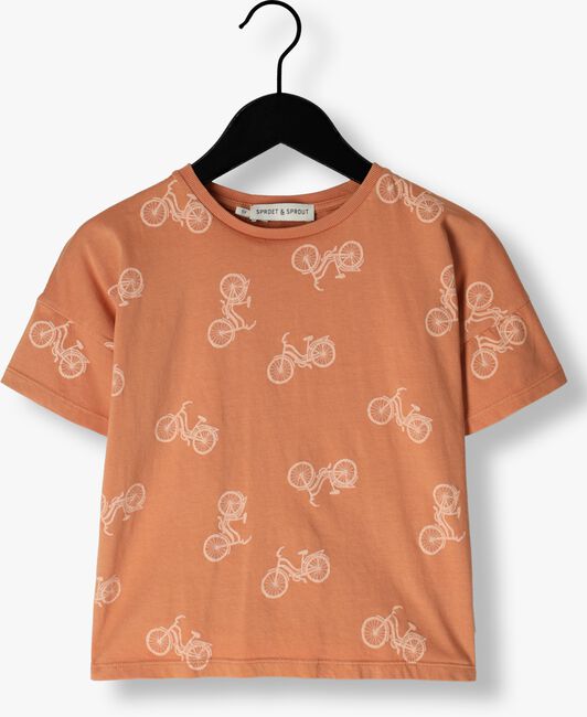 Brique Sproet & Sprout T-shirt T-SHIRT WIDE BICYCLE PRINT - large