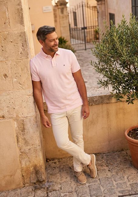 Hell-Pink TOMMY HILFIGER Polo-Shirt 1985 REGULAR POLO - large