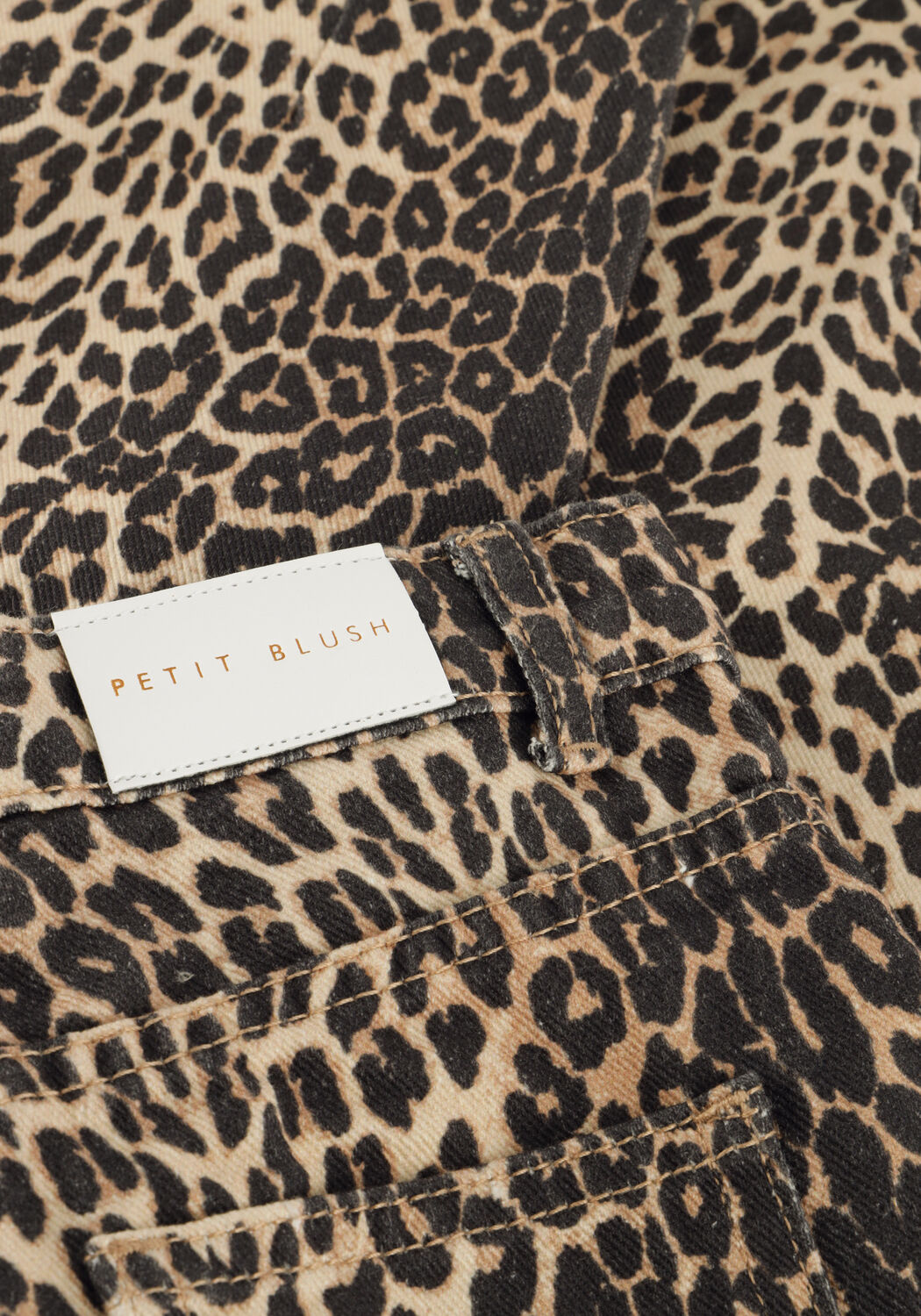 Beige PETIT BLUSH Straight leg jeans BALLON FIT JEANS - large