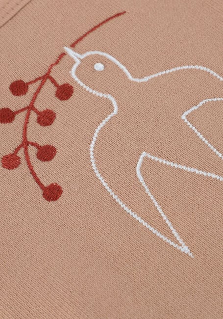 Sand LIL' ATELIER Strickjacke NBFJOBO TIA LOOSE SWEAT VEST PAD LIL - large