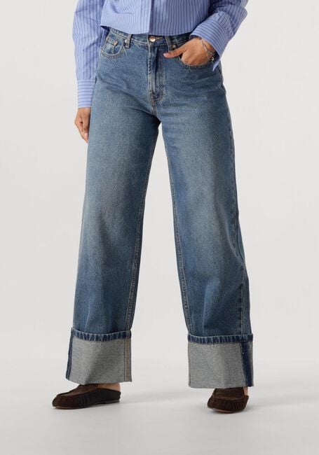Blaue WITHBLACK Wide jeans WBLHAZEL HW TURN UP JEANS - large