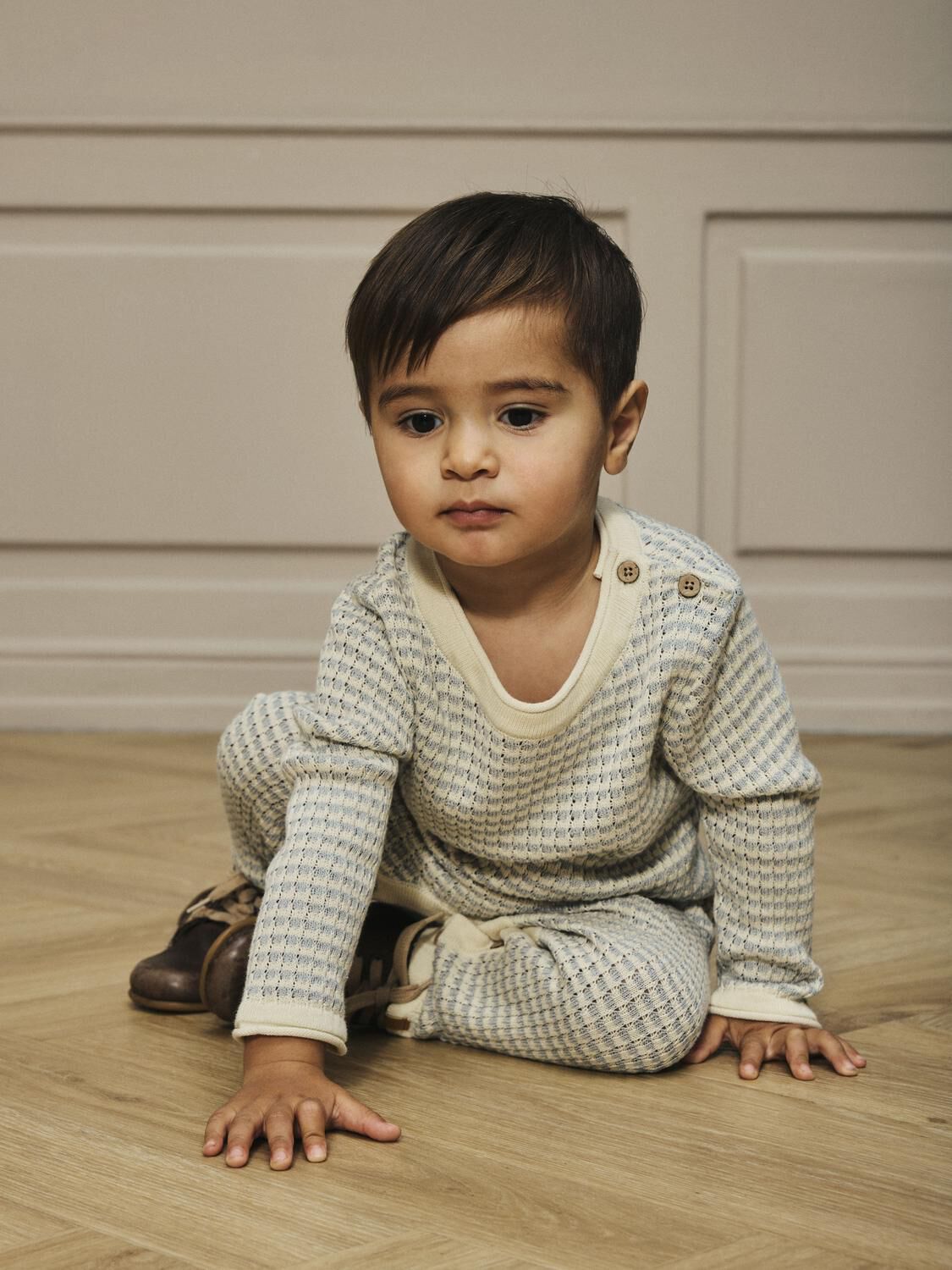 Mehrfarbige/Bunte LIL' ATELIER Einteiler NBMNELSON LS KNIT SUIT LIL - large