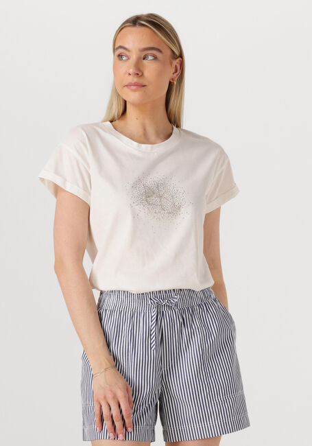 Weiße NUKUS T-shirt VILAMOURA SHIRT NK STRASS - large