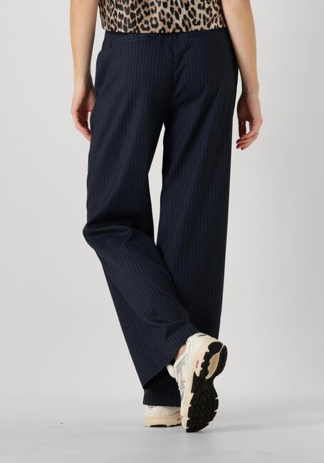 Dunkelblau COLOURFUL REBEL Hose RUS PINSTRIPE STRAIGHT PANTS - large