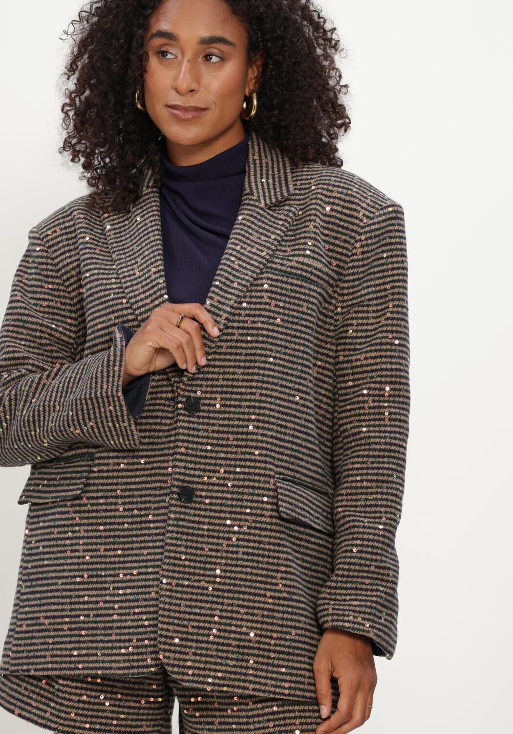 Braune STUDIO AMAYA Pullover MIDNIGHT BLAZER - large