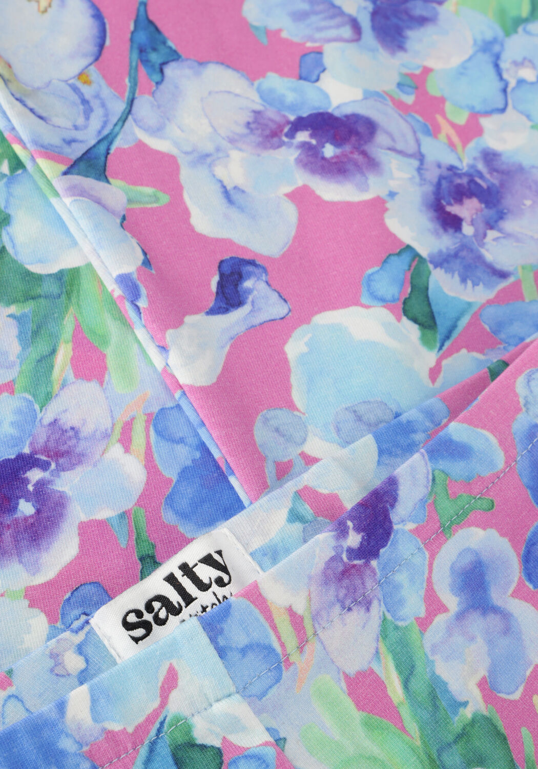 Blaue Salty Stitch Schlaghose FLARED LEGGING - FLOWER - large