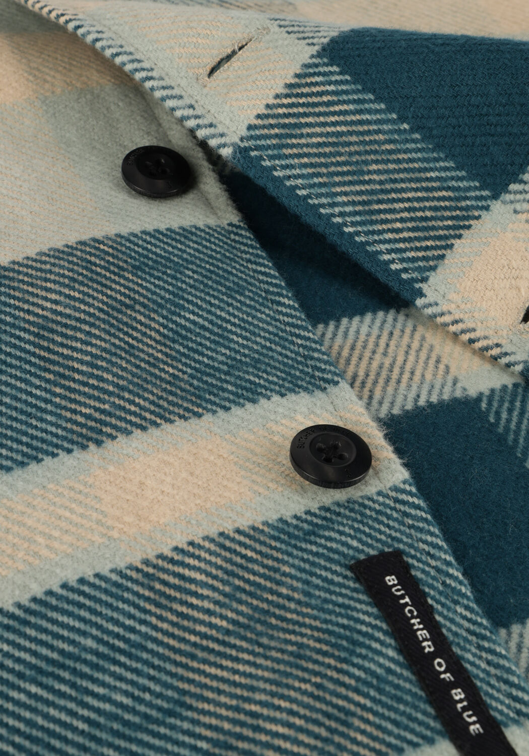 Gr&uuml;ne BUTCHER OF BLUE Overshirt MARVIN CHECK OVERSHIRT - large