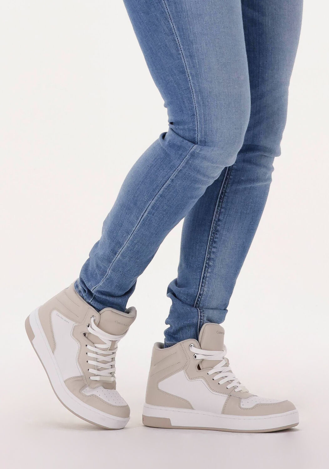 Beige CALVIN KLEIN Sneaker High BASKETBALL CUPSOLE MID - large