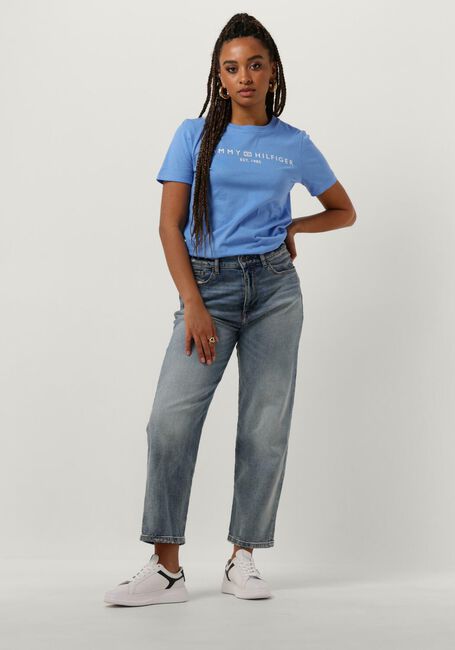 Hellblau TOMMY HILFIGER T-shirt REC CORP LOGO C-NK - large