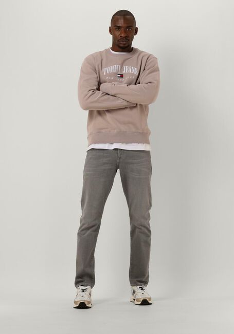 Beige TOMMY JEANS Sweatshirt TJM REG SMALL VARSITY CREW - large