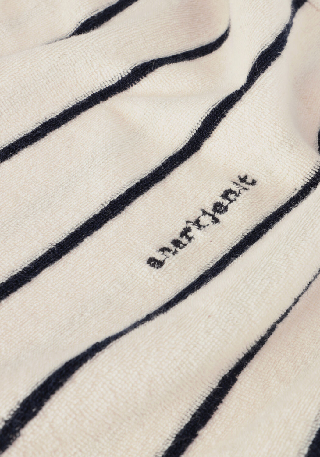 Beige ANERKJENDT T-shirt AKKIKKI S/S FROTTE STRIPE TEE - large