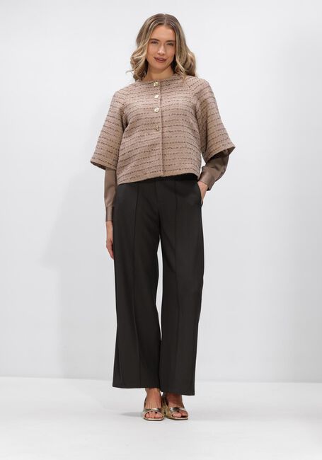 Taupe NEO NOIR Jack ROSELLA BOUCLE MINI JACKET - large