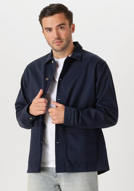 Dunkelblau FORÉT Overshirts ROWAN LOGO OVERSHIRT - large