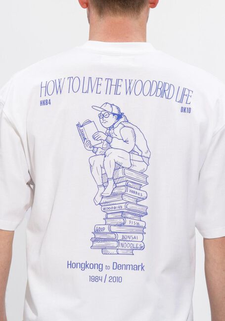 Wei&szlig;e WOODBIRD T-shirt WBBEAM BOOK TEE - large