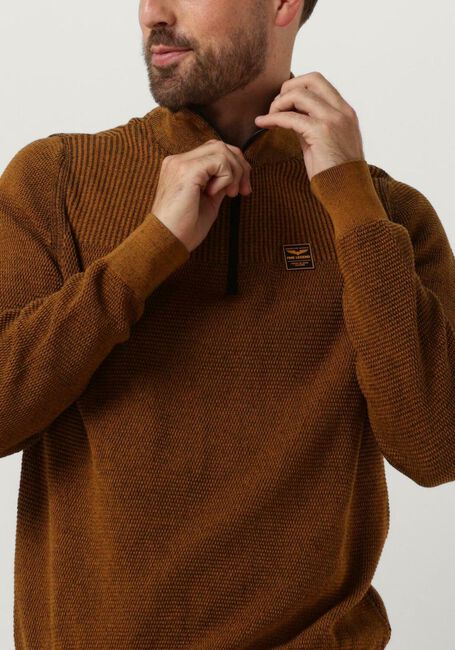 Gelbe PME LEGEND Pullover HALF ZIP COLLAR COTTON PLATED - large