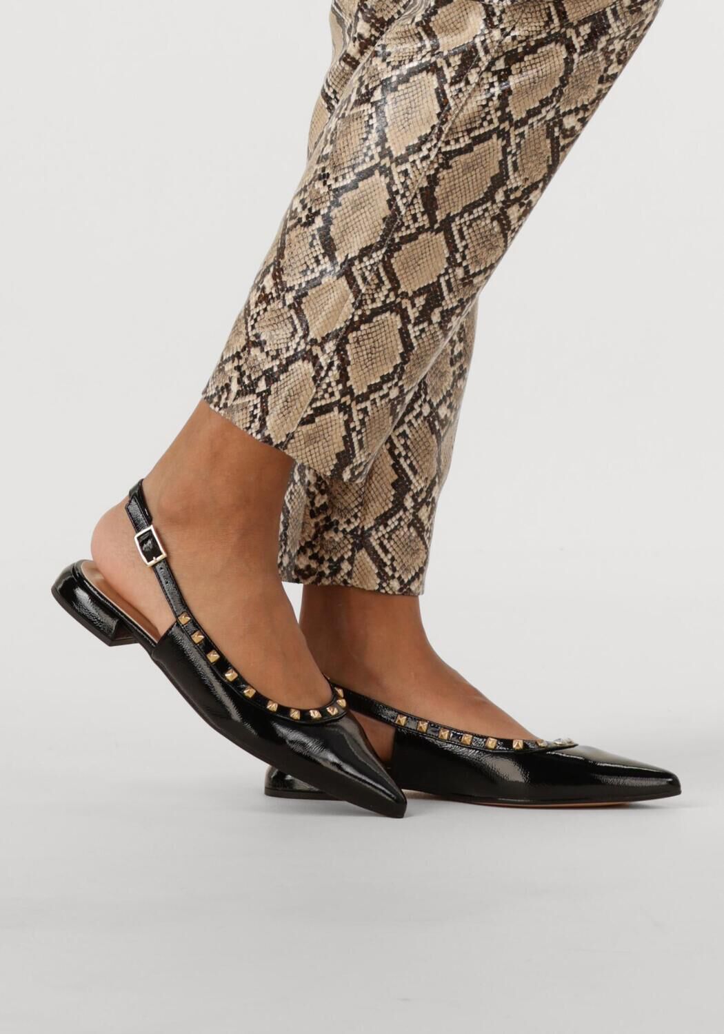 Schwarze NOTRE-V Slingbacks 12270 - large