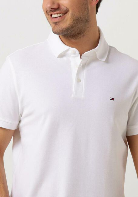 Weiße TOMMY HILFIGER Polo-Shirt CORE 1985 SLIM POLO - large