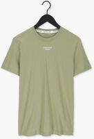 Grüne CALVIN KLEIN T-shirt STACKED LOGO TEE