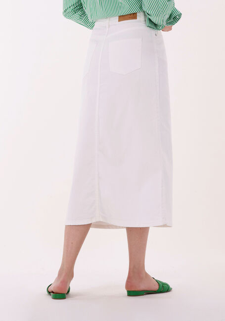 Weiße SELECTED FEMME Midirock SLFGERDA HW SNOW WHITE DENIM MAX SKIRT - large