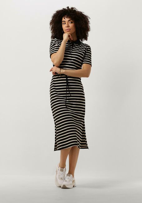 Blaue TOMMY HILFIGER Midikleid REG BRETON MIDI POLO DRESS - large