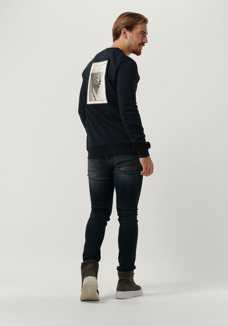 Dunkelblau PUREWHITE Pullover CREWNECK WITH ARTWORK PATCH ON BACK - large