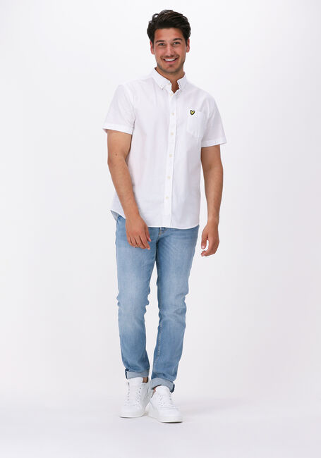 Weiße LYLE & SCOTT Casual-Oberhemd SS OXFORD SHIRT - large