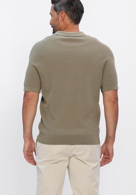 Gr&uuml;ne PROFUOMO Polo-Shirt POLO OPEN COLLAR RIB - large