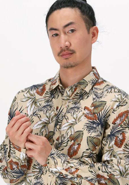 Sand DSTREZZED Casual-Oberhemd SHIRT LEAFS LINEN - large