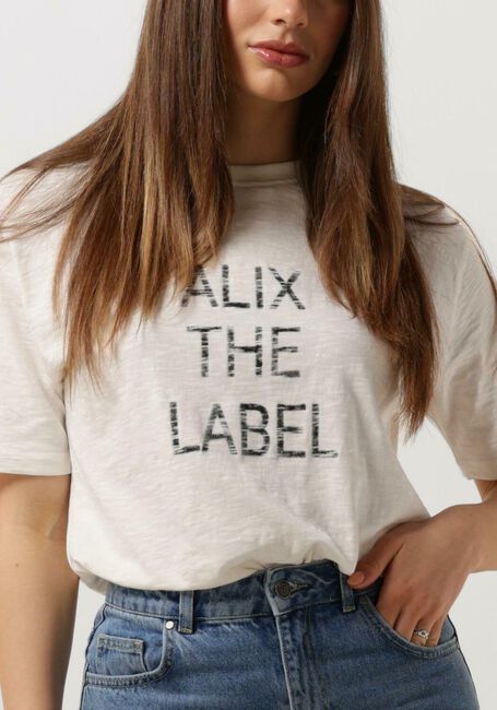 Weiße ALIX THE LABEL T-shirt LADIES KNITTED ALIX THE LABEL T-SHIRT - large