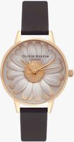 Schwarze OLIVIA BURTON Uhr FLOWER - medium