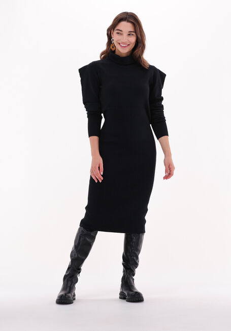 Schwarze SILVIAN HEACH Maxikleid LONG DRESS HEPPOK - large
