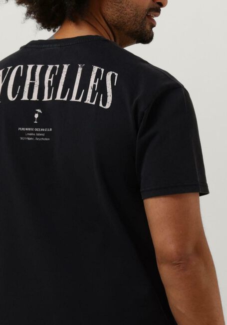 Schwarze PUREWHITE T-shirt TSHIRT WITH SMALL FRONT LOGO AT SIDE AND BIG BACK PRINT - large