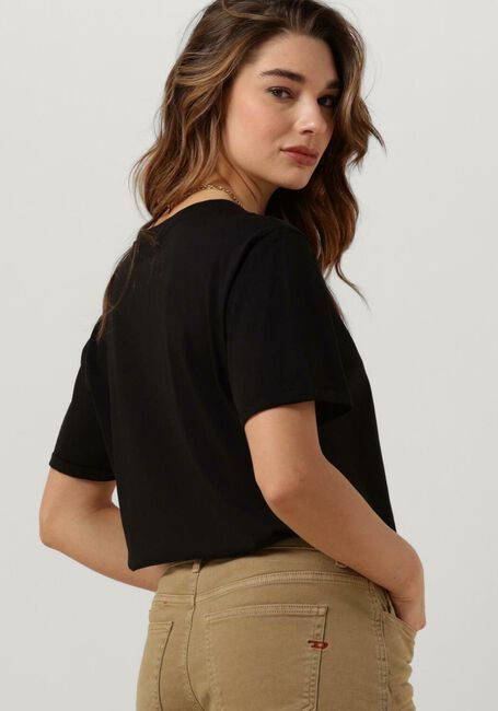 Schwarze MSCH COPENHAGEN T-shirt TERINA ORGANIC SMALL LOGO TEE - large