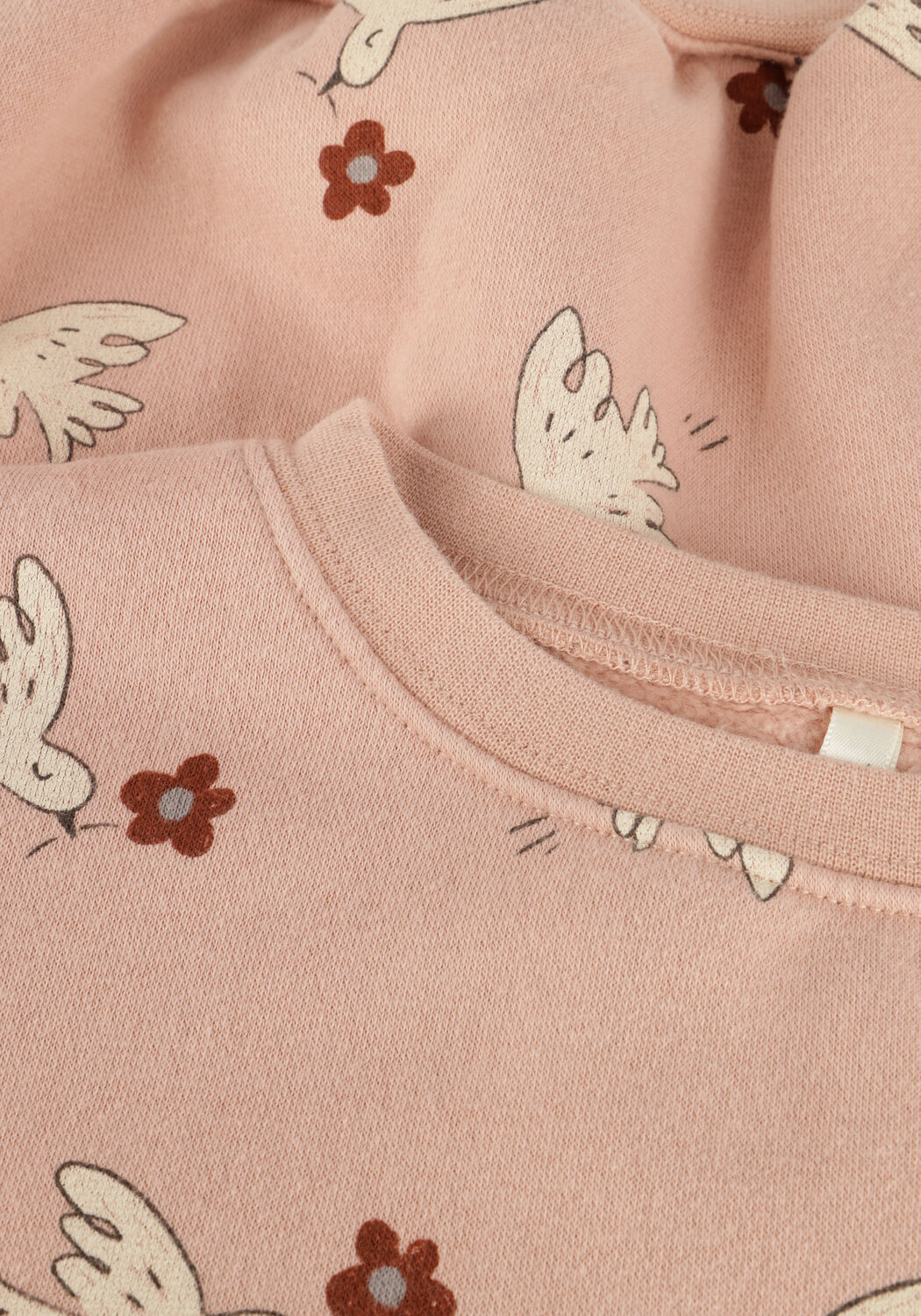 Hell-Pink RYLEE + CRU Sweatshirt OVERSIZED SWEATSHIRT DOVES - large