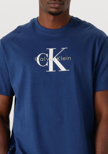 Blaue CALVIN KLEIN T-shirt SS HERO MONOLOGO TEE 20S - large