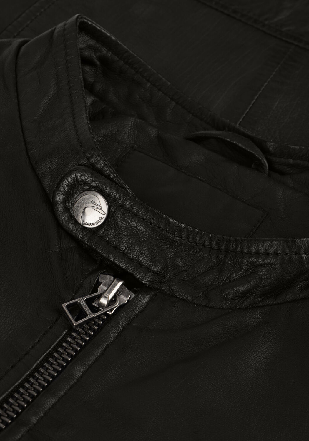 Schwarze GOOSECRAFT Lederjack GC GALLERY062 - large