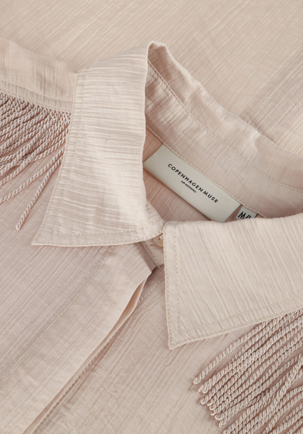 Beige COPENHAGEN MUSE Blusen CMPOPSY-SHIRT - large