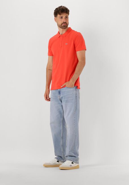 Orangene TOMMY JEANS Polo-Shirt TJM SLIM PLANCKET POLO EXT - large