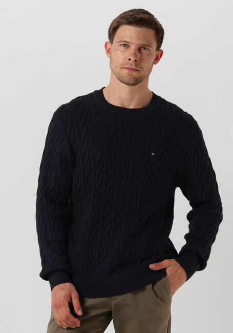Dunkelblau TOMMY HILFIGER Pullover CLASSIC CABLE CREW NECK - large