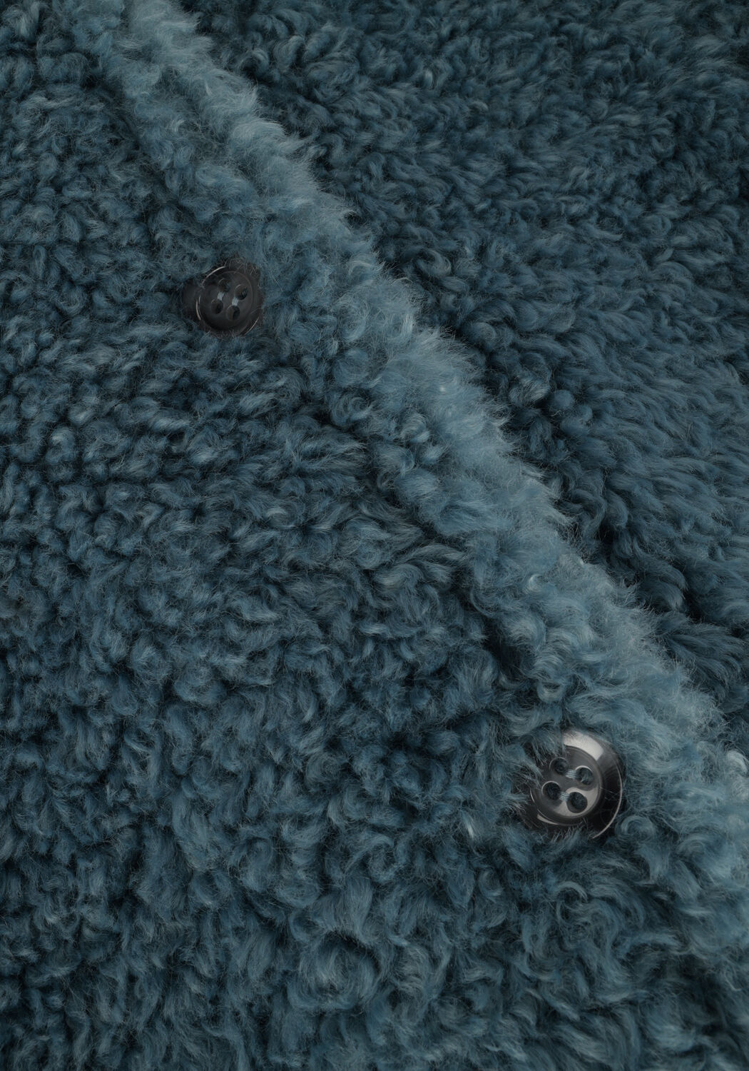 Blaue BEAUMONT Fake-Fur-Jack SASHA - large