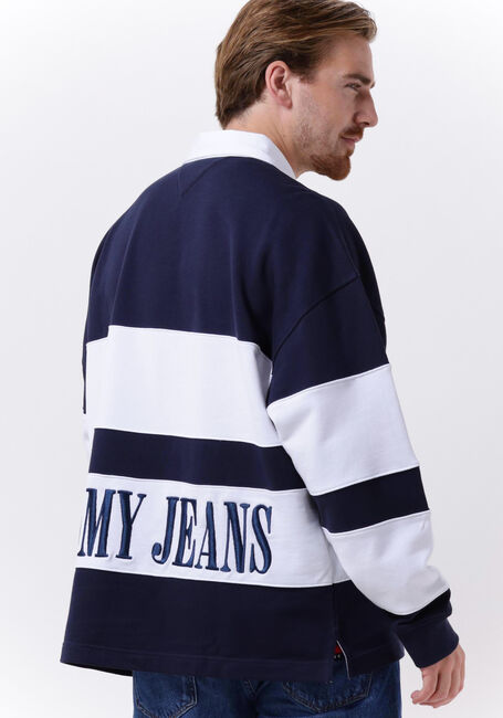 Mehrfarbige/Bunte TOMMY JEANS Pullover TJM SKATER ARCHIVE BLOCK RUGBY - large