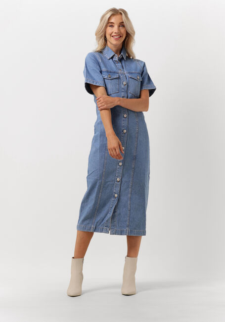 Blaue ENVII Midikleid ENMASS SS DRESS 6863 - large