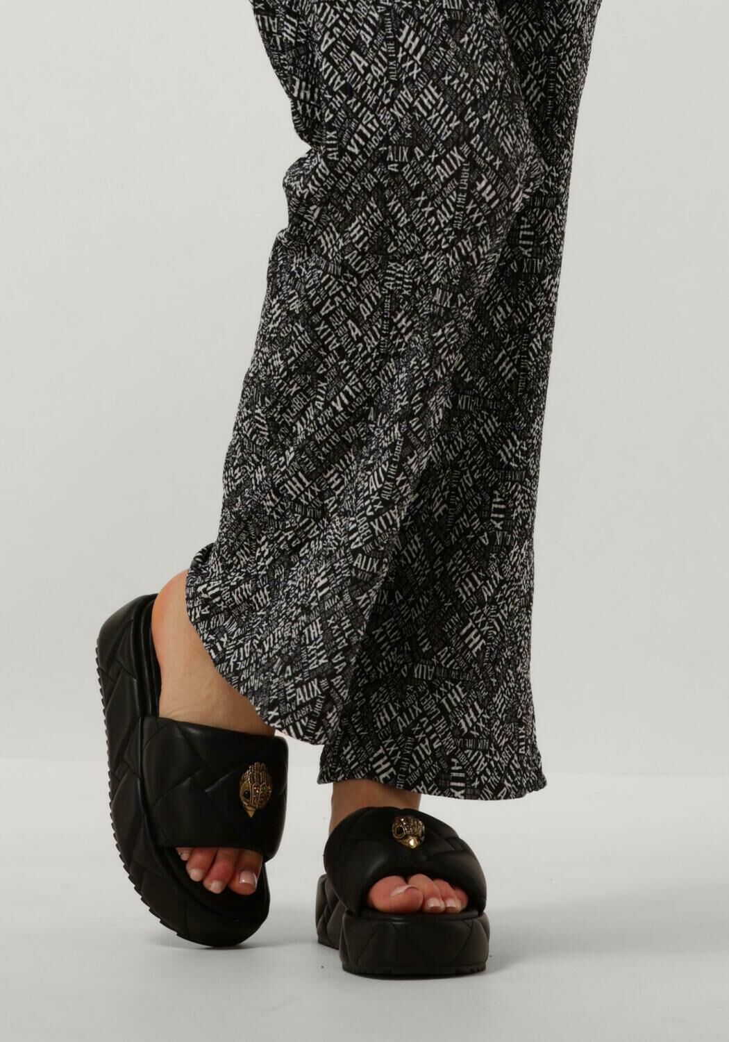 Schwarze KURT GEIGER LONDON Pantolette KENSINGTON PUFF FLATFORM - large