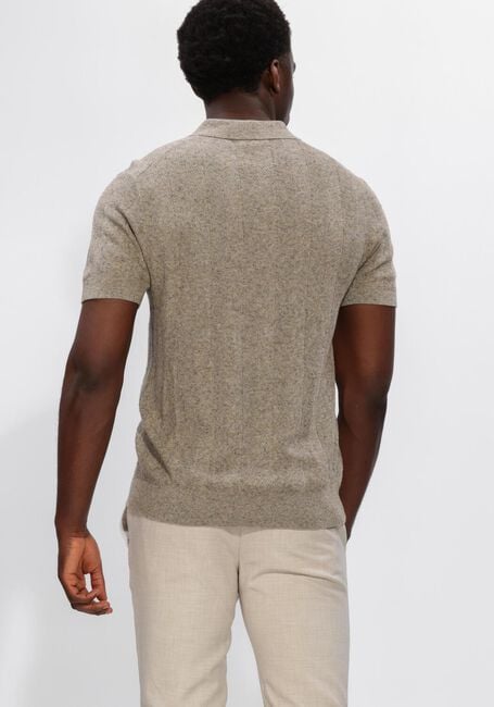 Sand PROFUOMO Polo-Shirt POLO SS COTTON LINEN - large